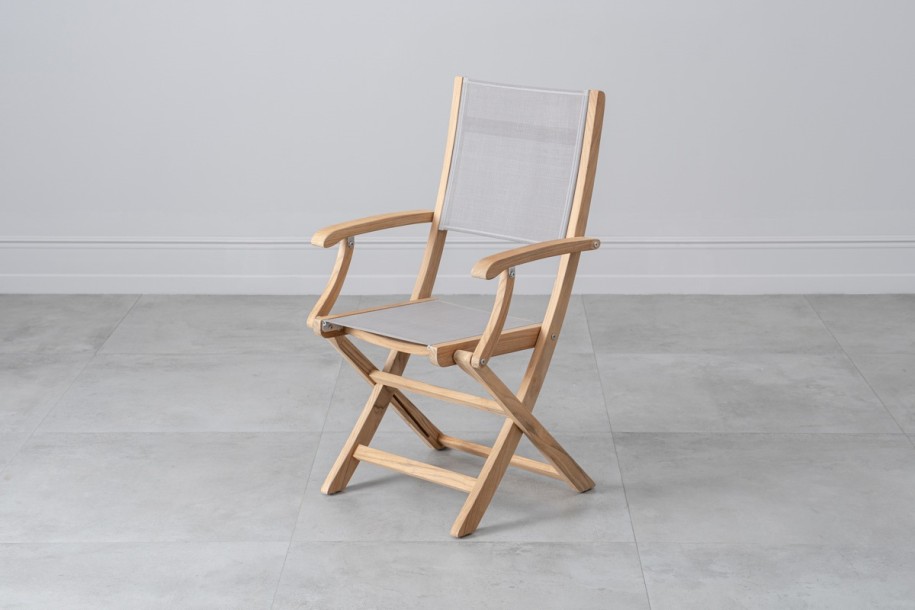 Capri Outdoor Teak Folding Chair