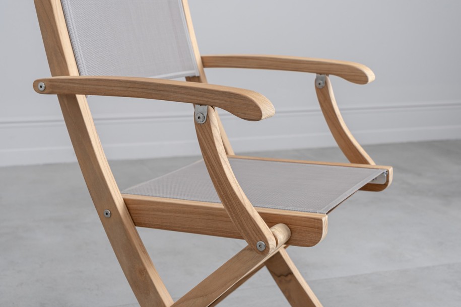 Capri Outdoor Teak Folding Chair