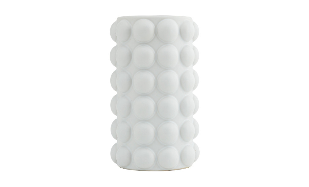 White Pulp Vase H22 cm