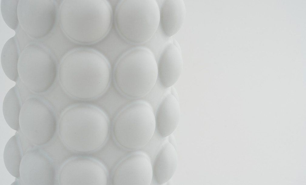 White Pulp Vase H22 cm