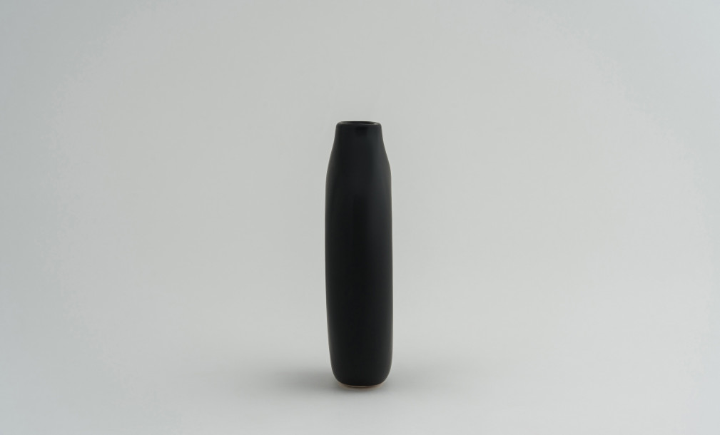 Ring Black Vase H21 cm