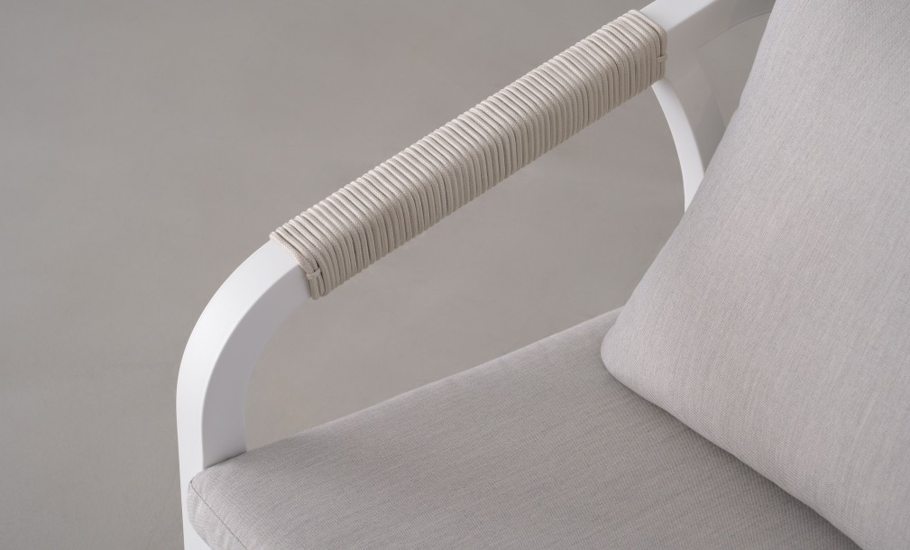 Ancona Dining Chair With Cushion White