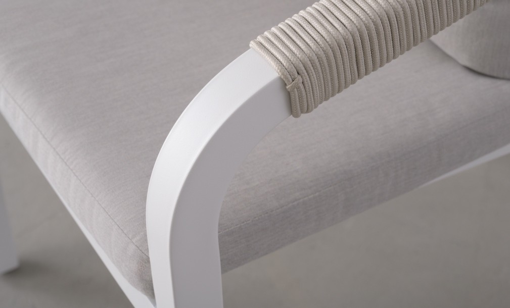 Ancona Dining Chair With Cushion White