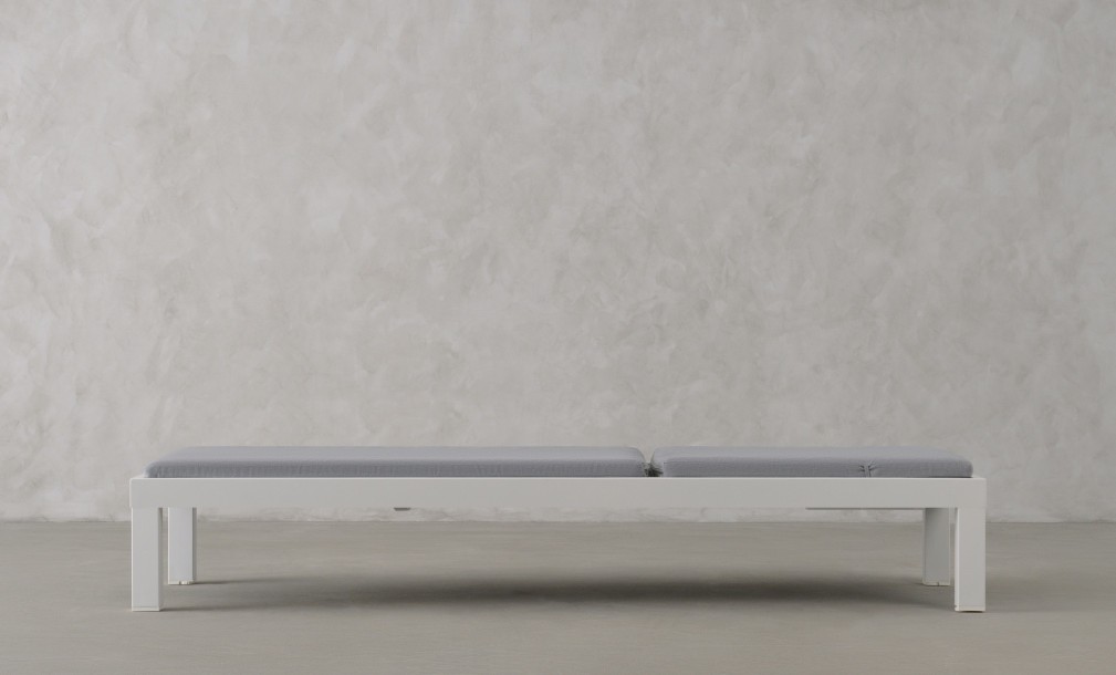 Elba White Sunlounge with Cushion