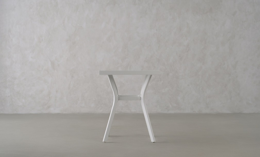 Daffodil Square Bistro Table White 60 cm