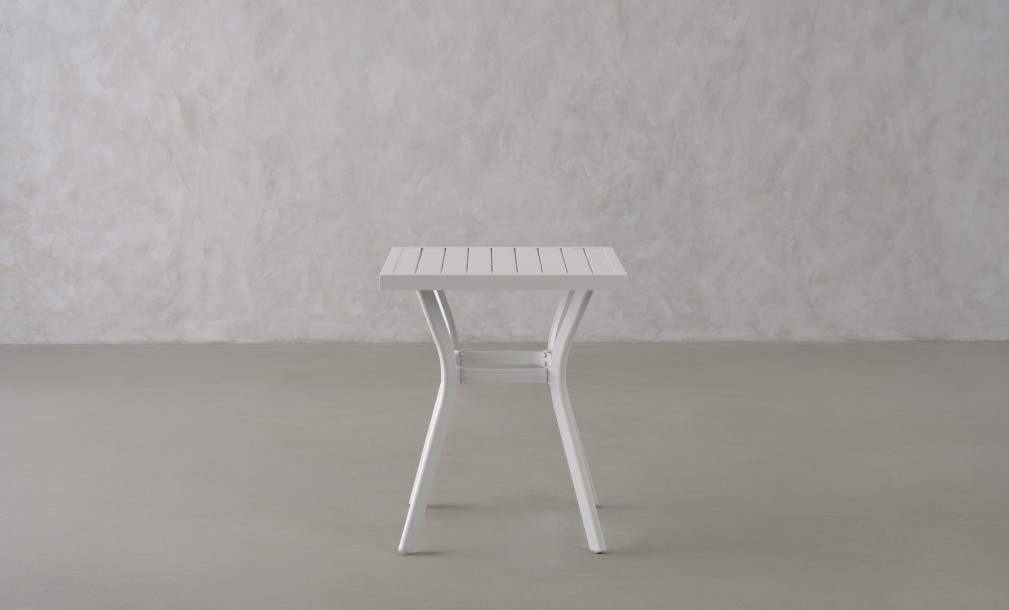 Daffodil Square Bistro Table White 60 cm