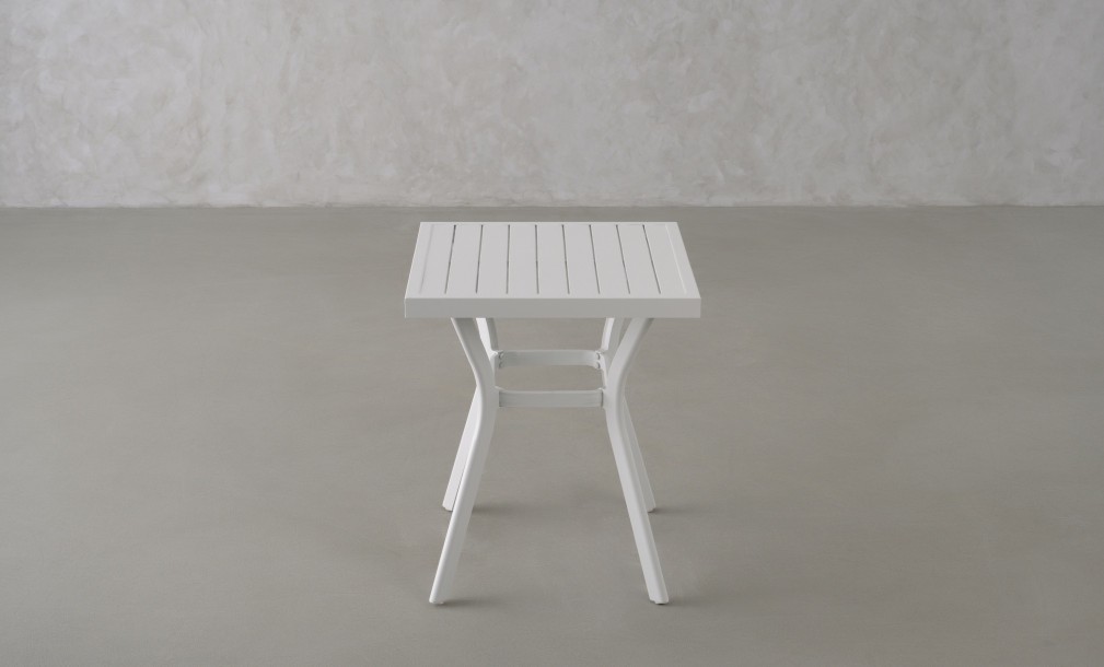 Daffodil Square Bistro Table White 60 cm
