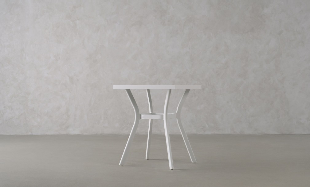 Daffodil Square Bistro Table White 60 cm