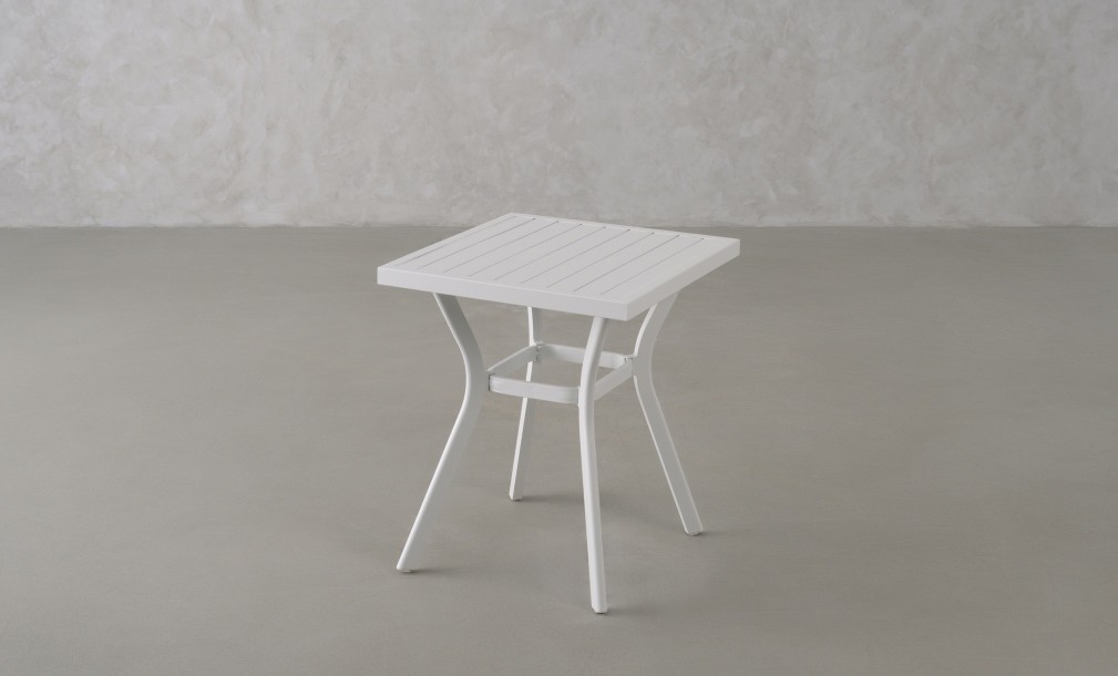 Daffodil Square Bistro Table White 60 cm