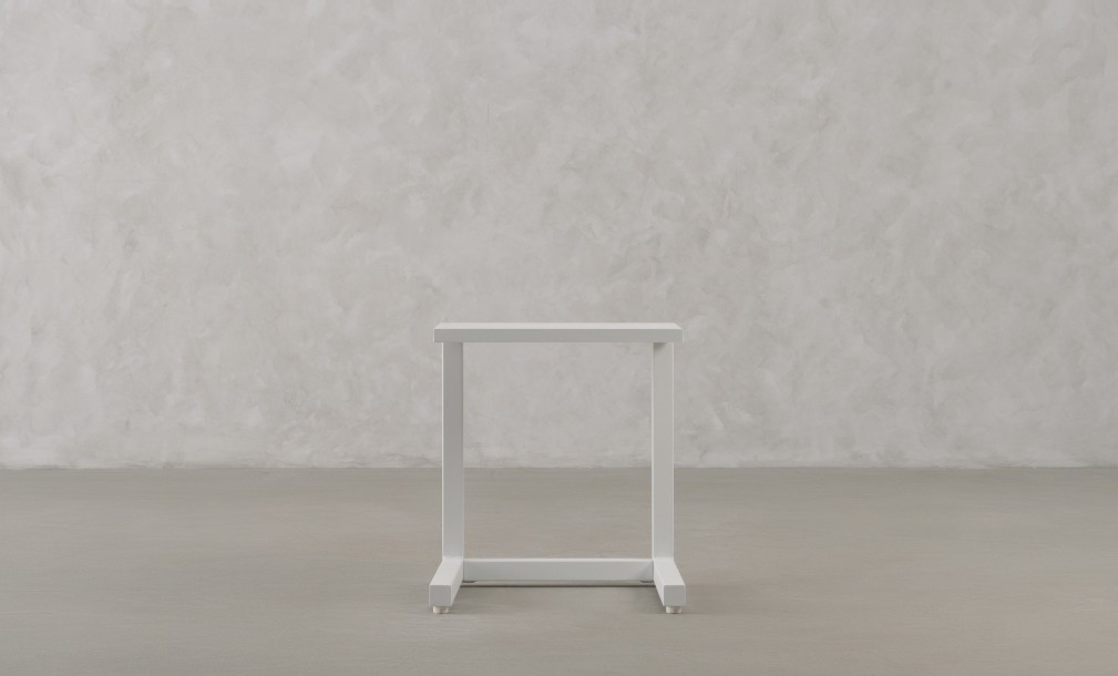 C-Shape Table White