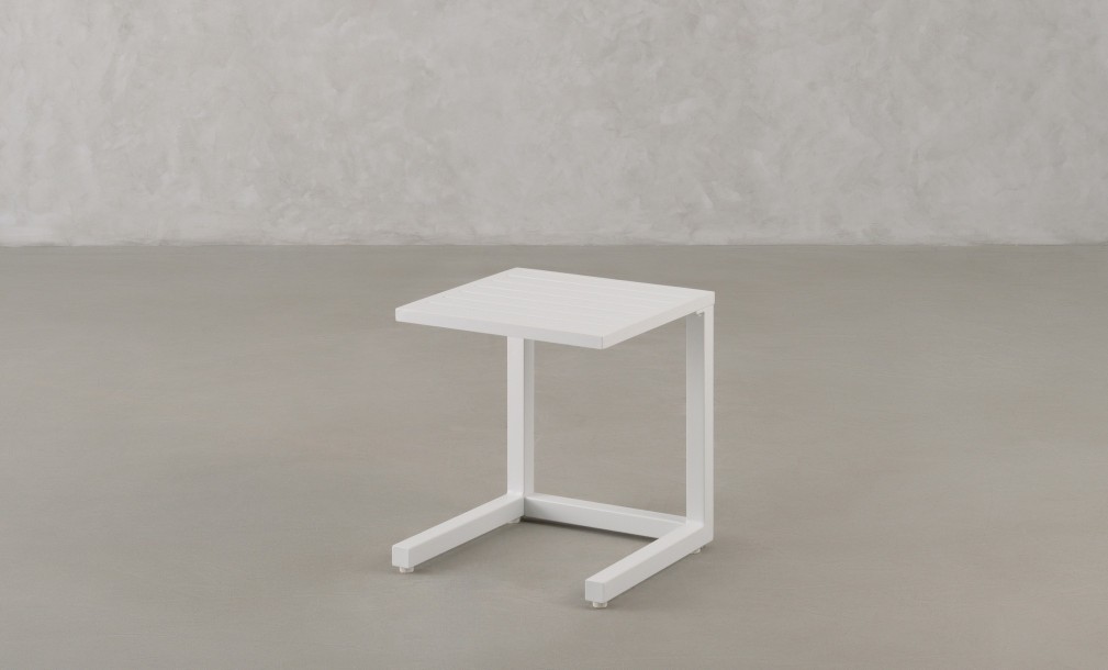 C-Shape Table White