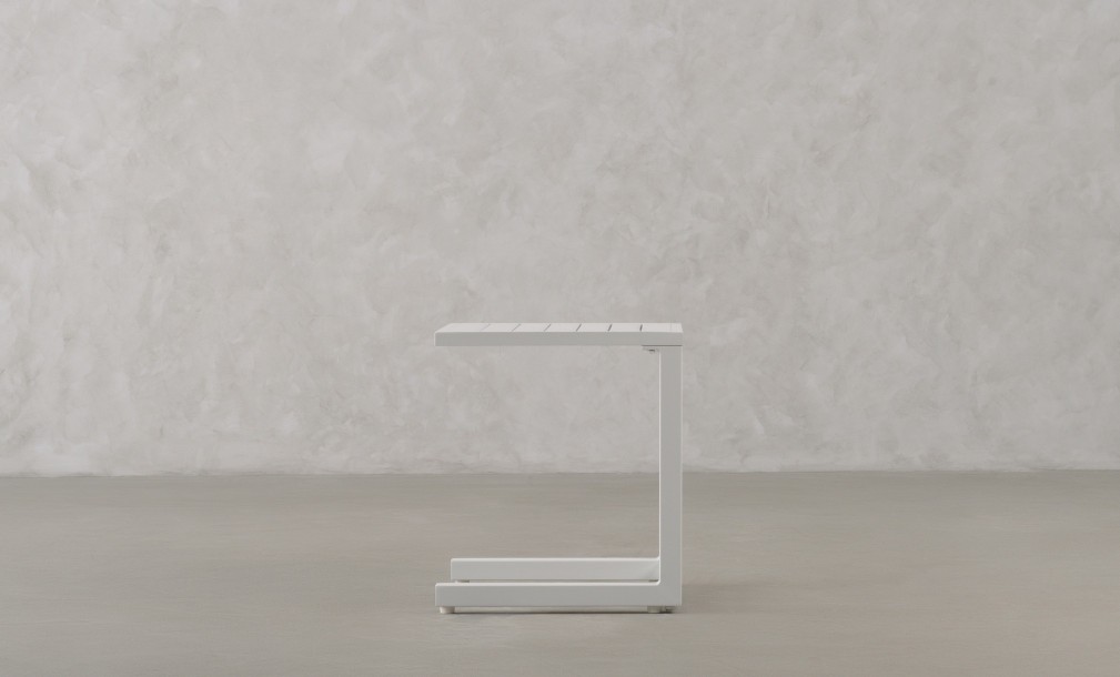 C-Shape Table White