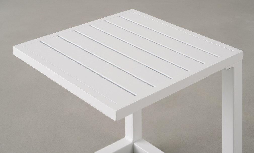C-Shape Table White