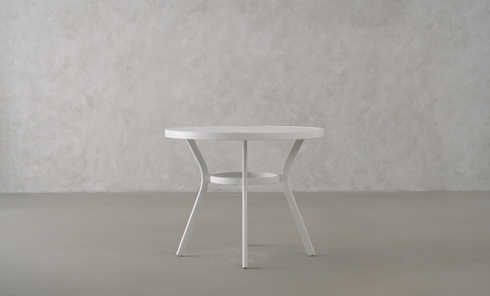 Passeri Round Bistro Table White 90 cm