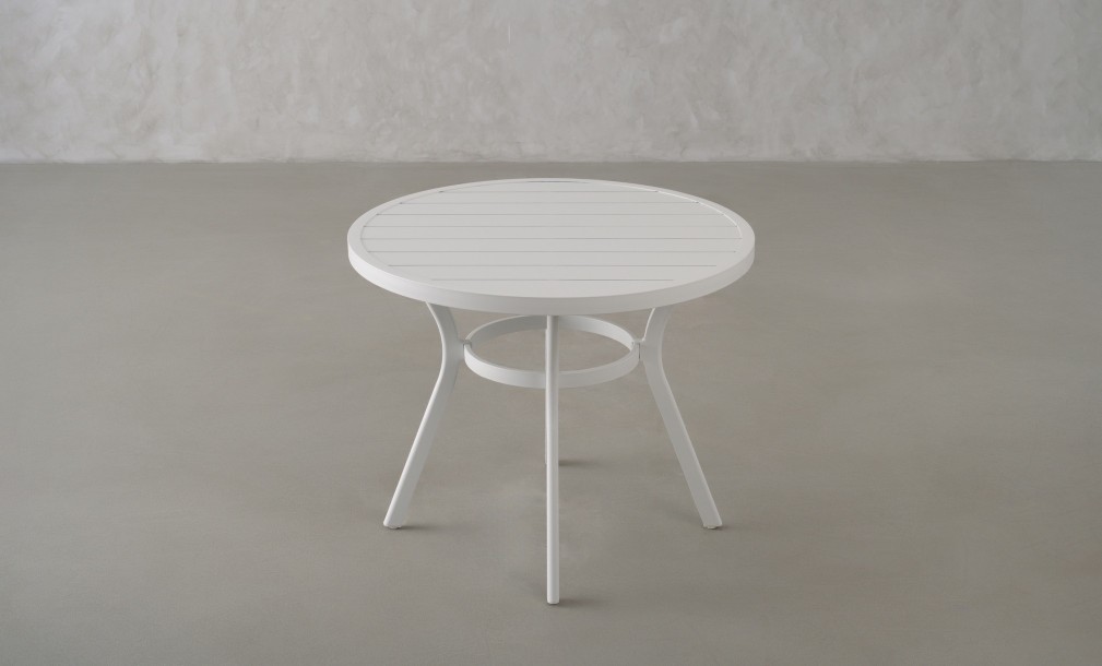 Passeri Round Bistro Table White 90 cm