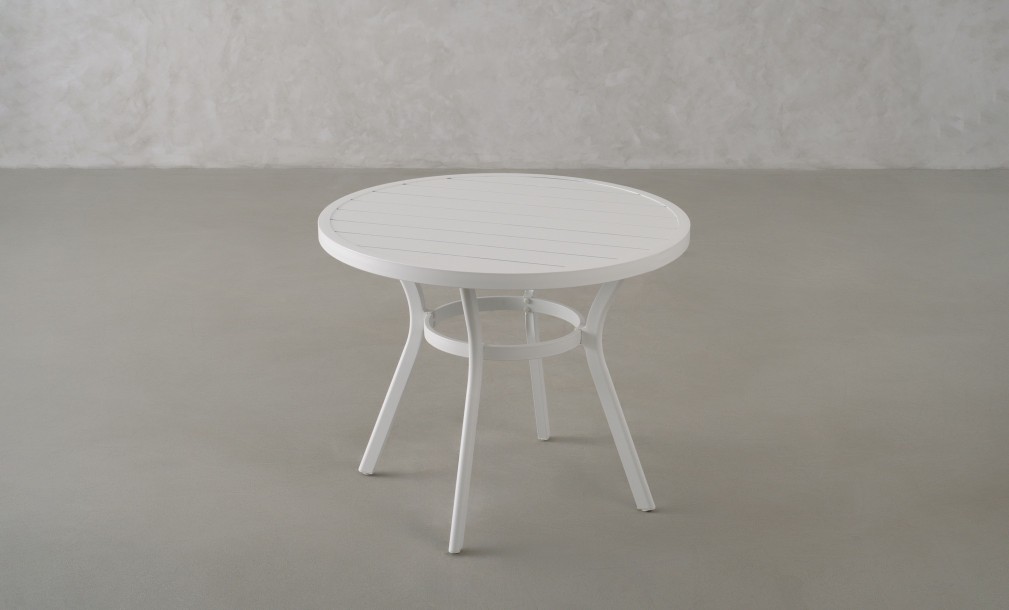 Passeri Round Bistro Table White 90 cm