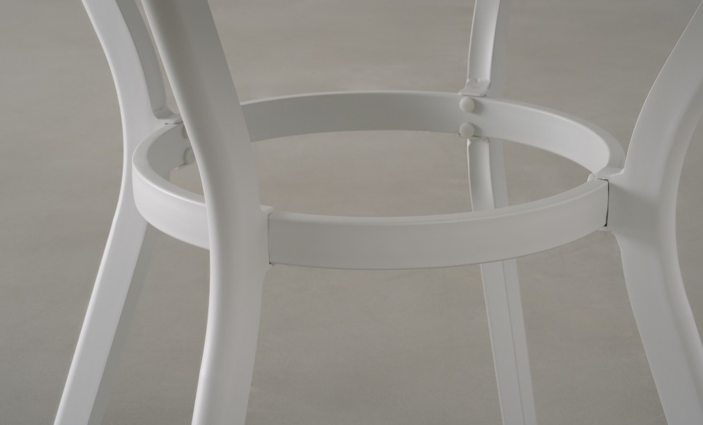 Passeri Round Bistro Table White 90 cm