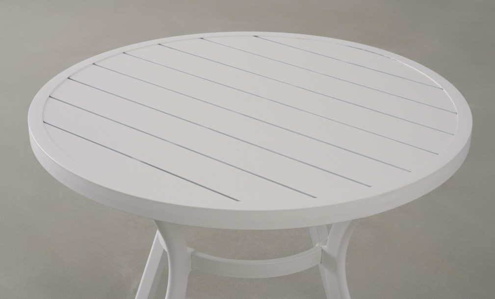 Passeri Round Bistro Table White 90 cm
