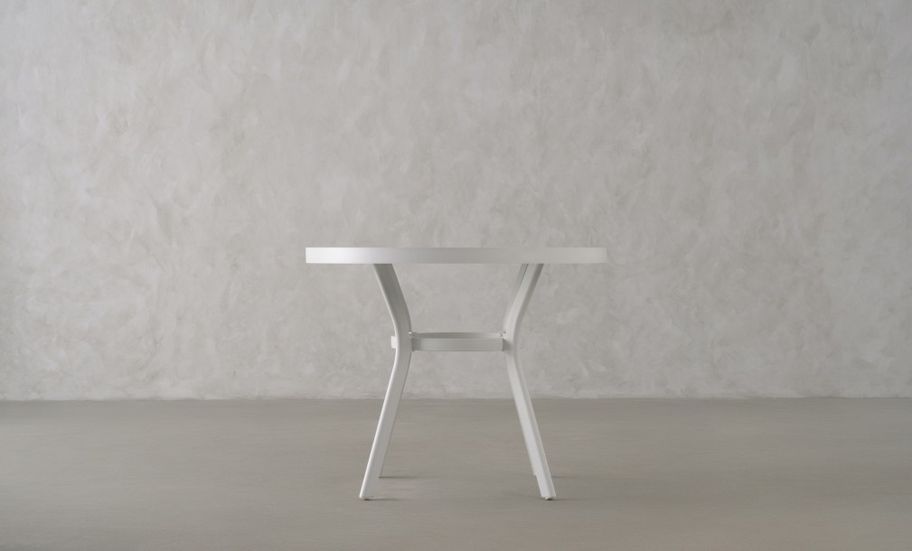 Passeri Round Bistro Table White 90 cm