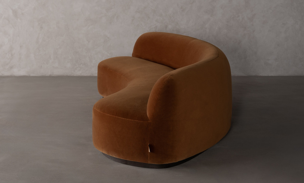Stella Lounge Sofa ochre color (LC92037 fabric)