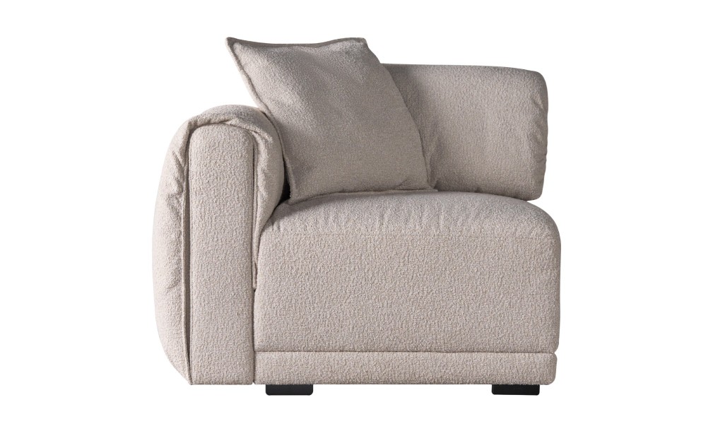 Nuvola Left Arm Sofa Section (Fabric: FIORD PLAIN col.102 (Cat. 3))