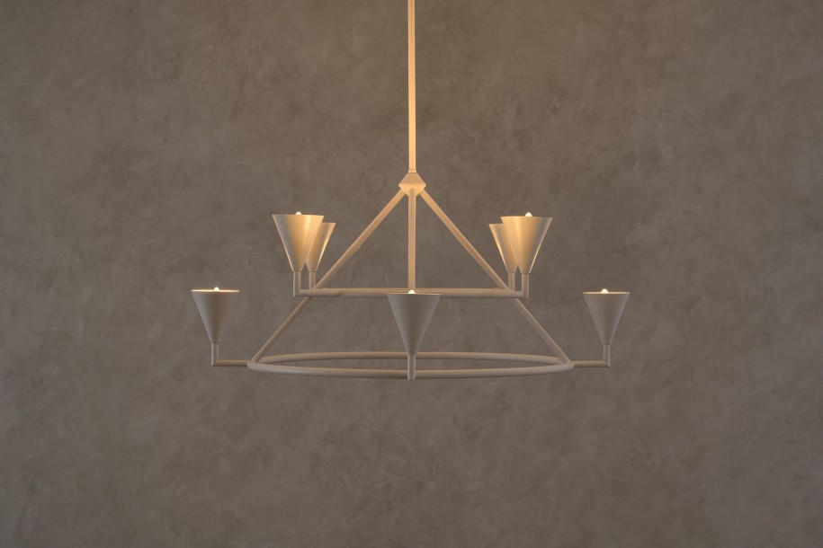Adelaide Chandelier L105xH47 white