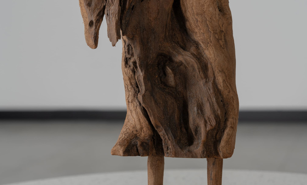 Teak Wooden Sculpture On Stand