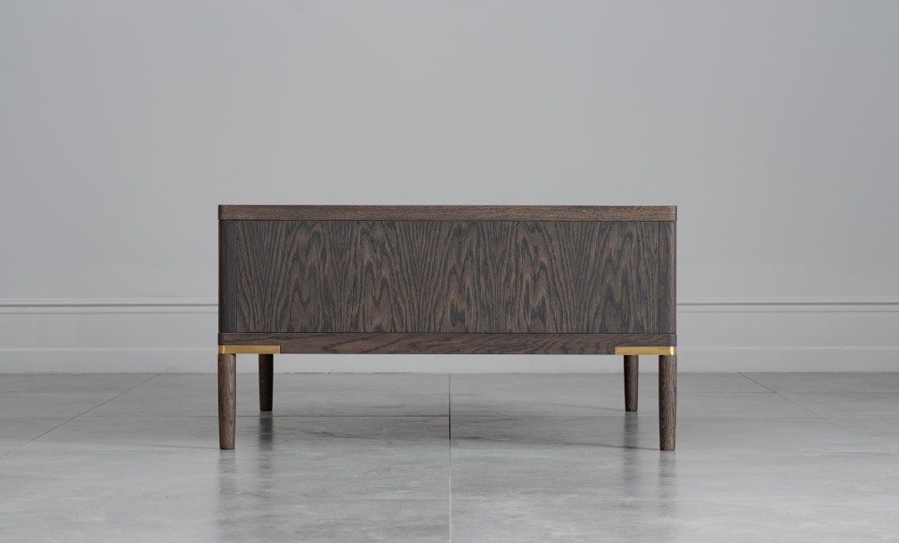 Textures Coffee Table with 2 drawers (Color: Oak TEXTURES)