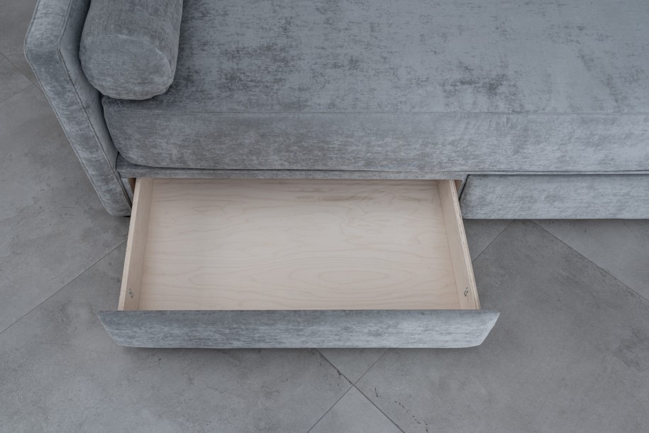 Ripley Sofabed with storage 120x200 cm (Fabric: EASY BOUCLE col.25 Mint (Cat. 3); mattress cover 23 cm height)