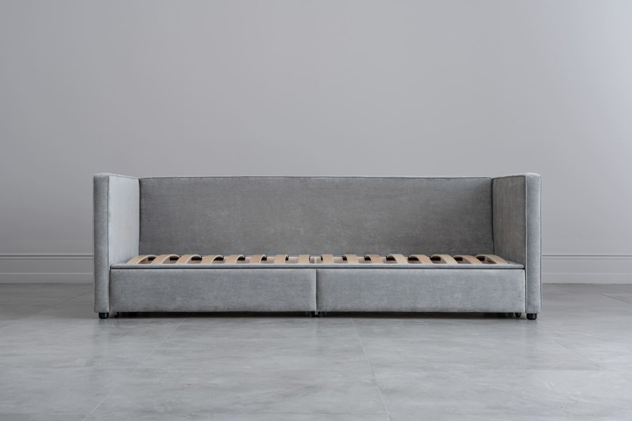 Ripley Sofabed with storage 120x200 cm (Fabric: EASY BOUCLE col.25 Mint (Cat. 3); mattress cover 23 cm height)