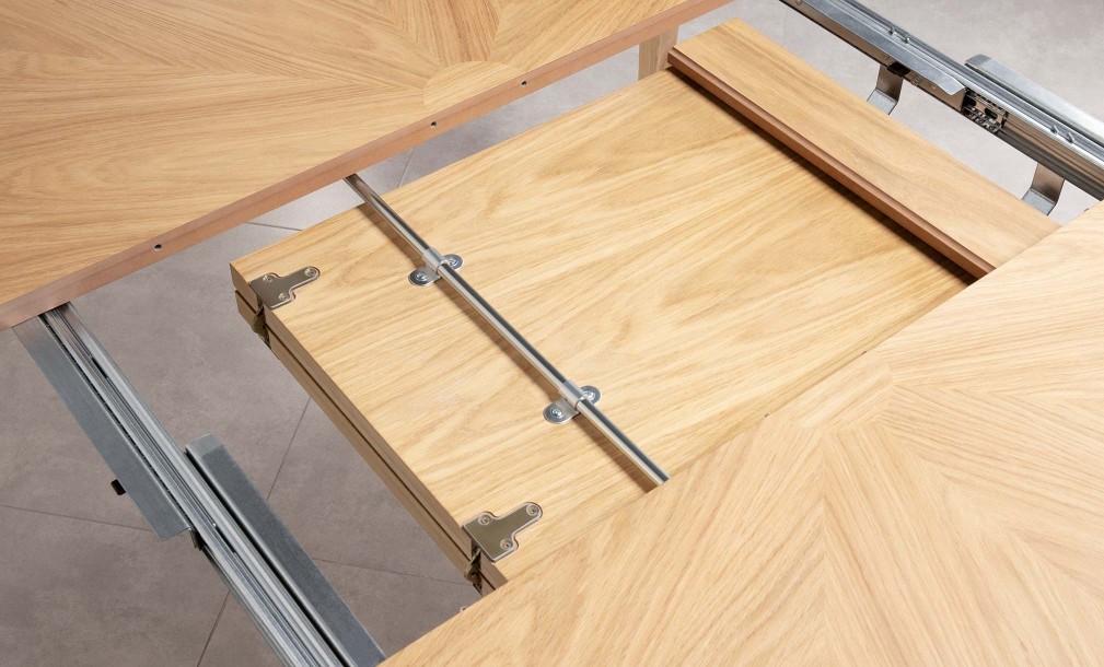 Phoenix Rectangular Folding Dining Table (Color: Oak light (veneer))