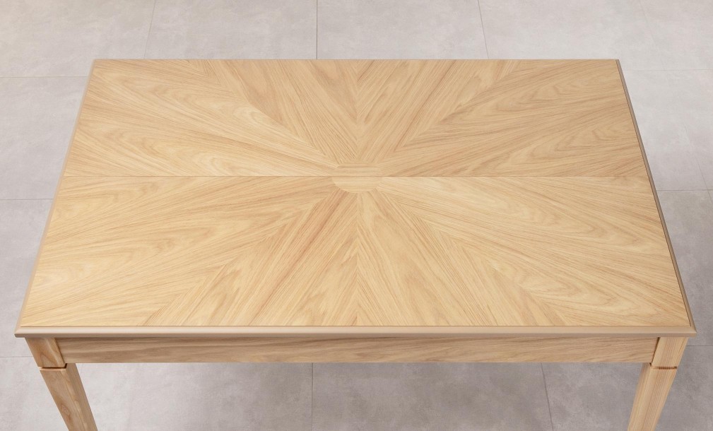 Phoenix Rectangular Folding Dining Table (Color: Oak light (veneer))