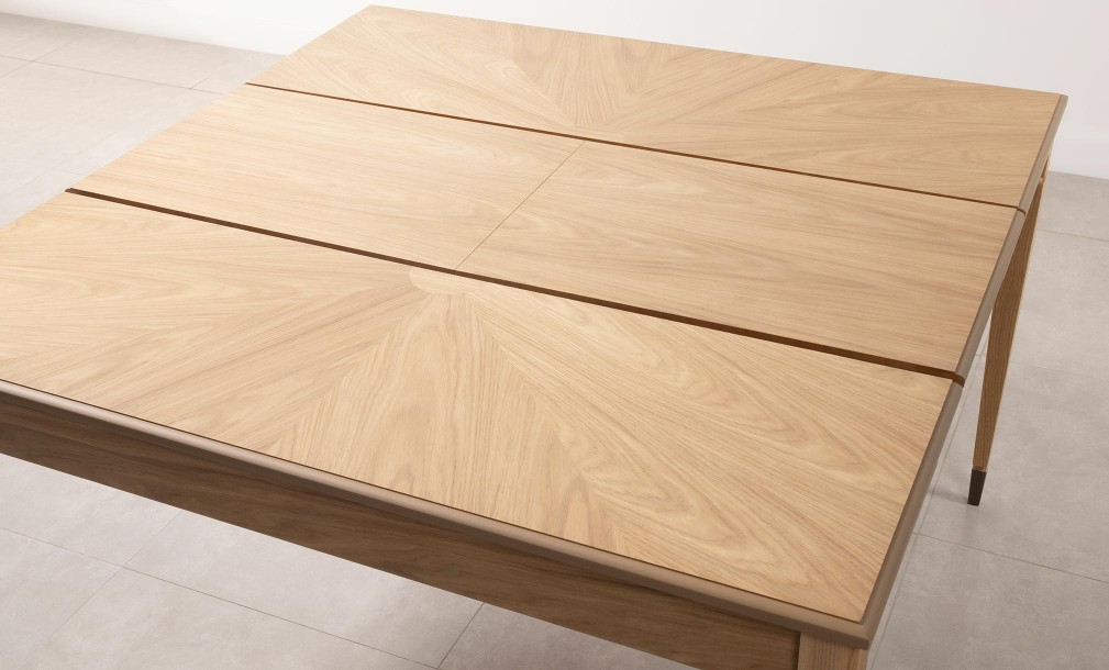 Phoenix Rectangular Folding Dining Table (Color: Oak light (veneer))