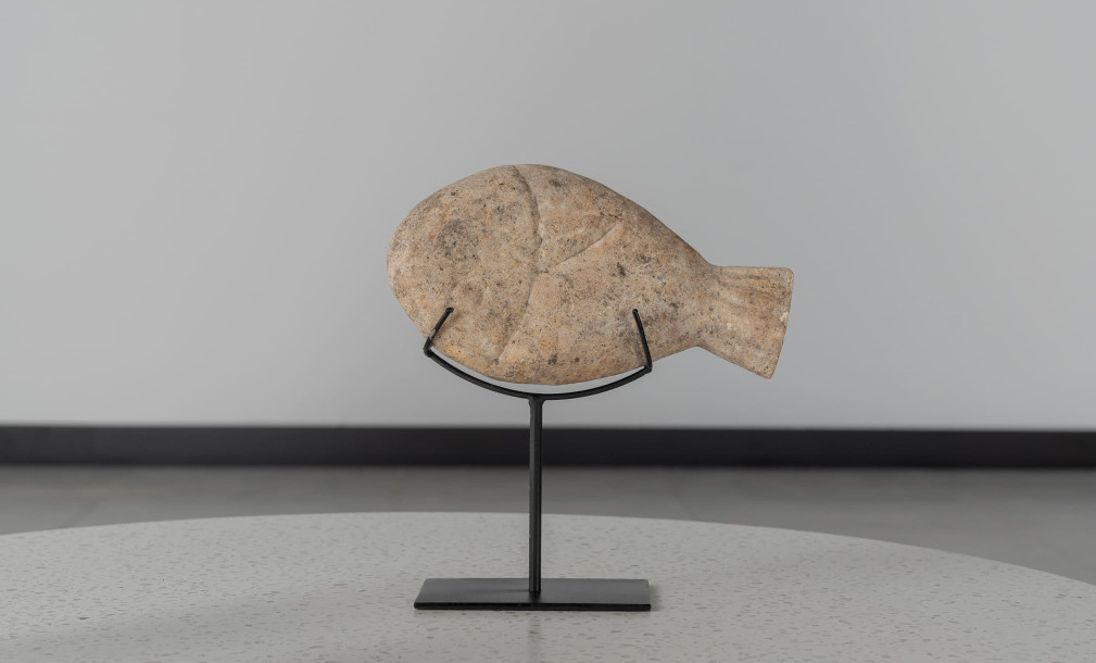 Stone Fish Statue Decoration Set Of 3