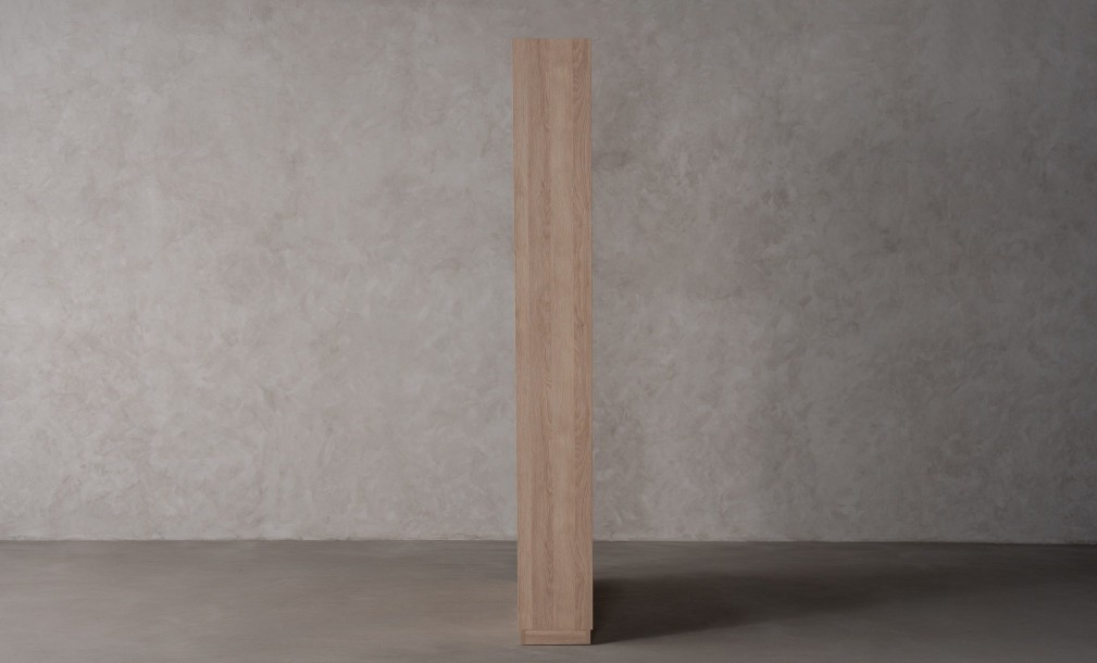 Chess Bookshelf 5-Facades and Back Wall (Color: Sand Oak (Egger))
