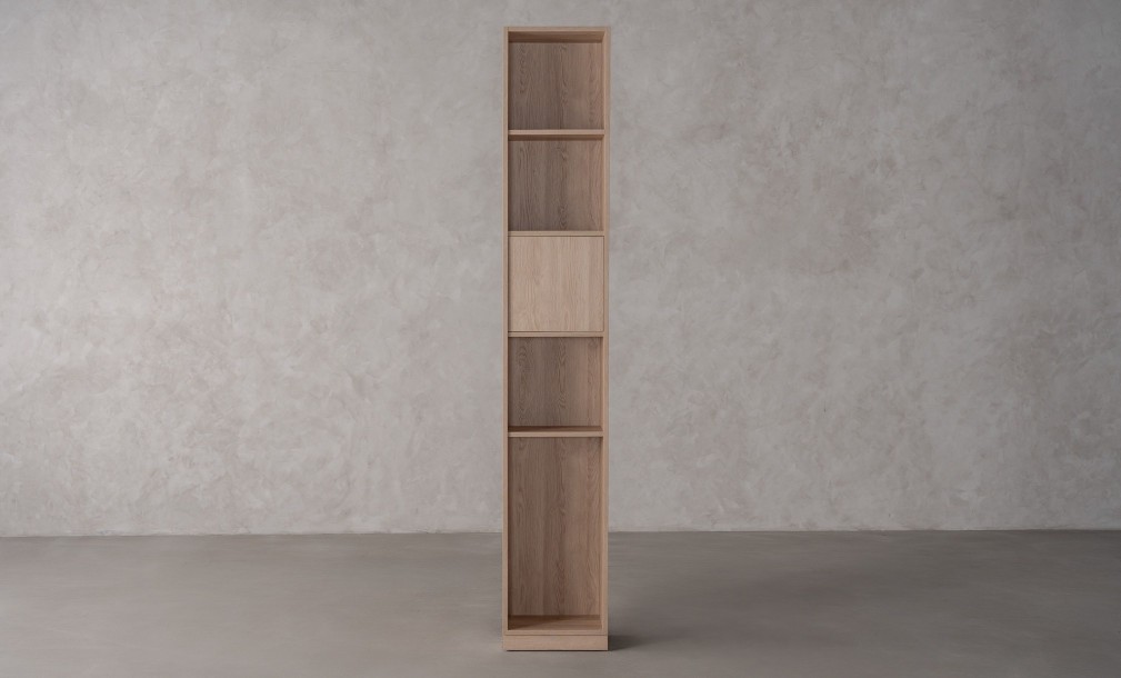 Chess Bookshelf 1-Facades and Back Wall (Color: Sand Oak (Egger))