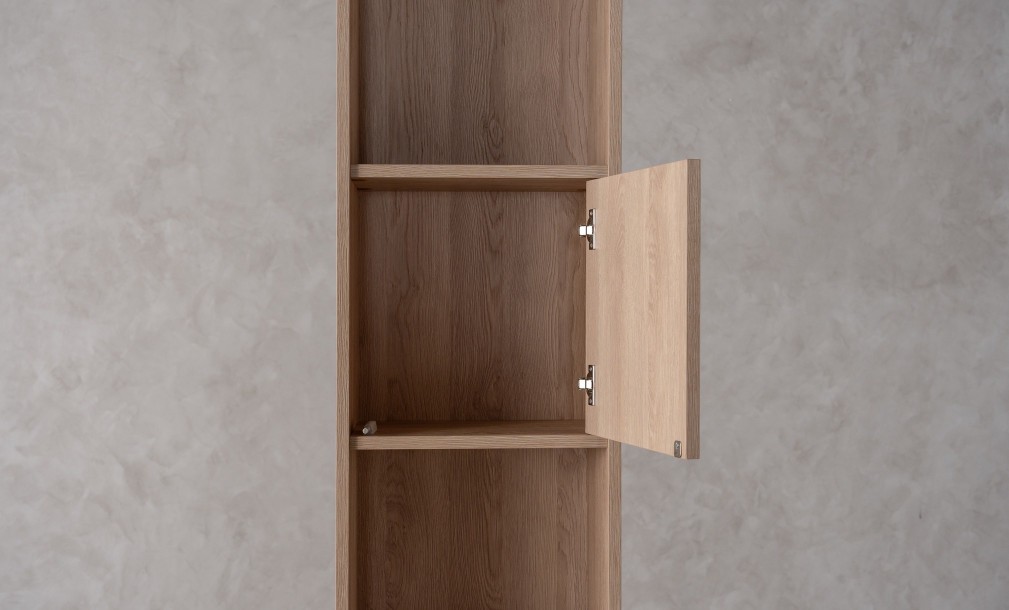 Chess Bookshelf 1-Facades and Back Wall (Color: Sand Oak (Egger))