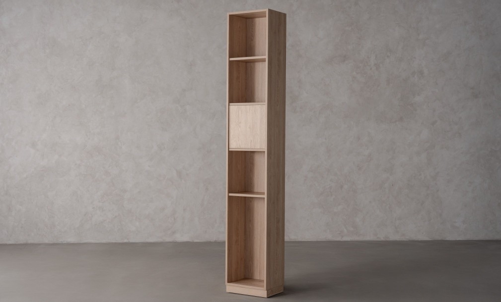 Chess Bookshelf 1-Facades and Back Wall (Color: Sand Oak (Egger))