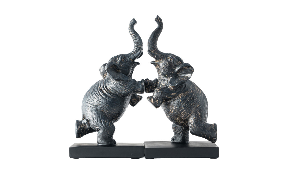 Elephants Bookend