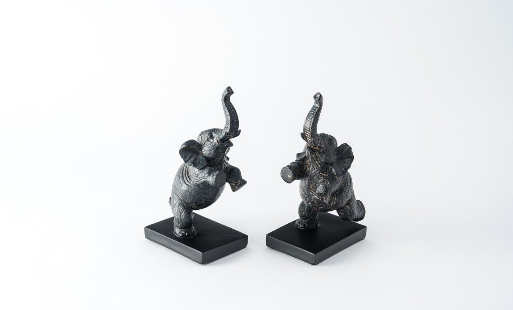 Elephants Bookend