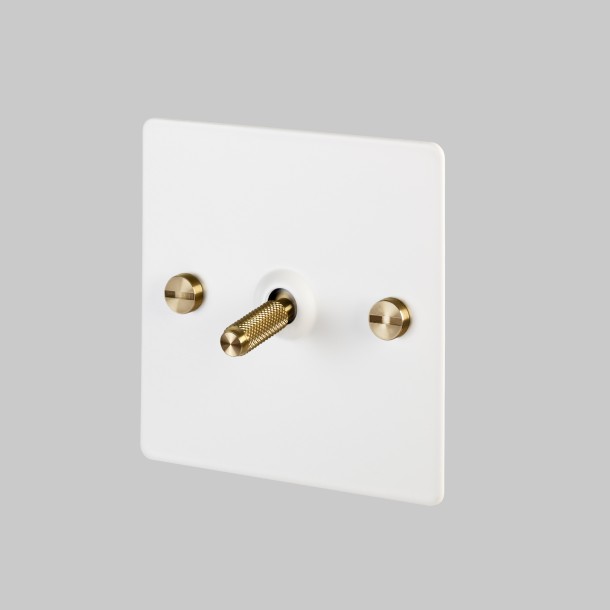 1G Toggle Switch WhiteBrass [EL330]