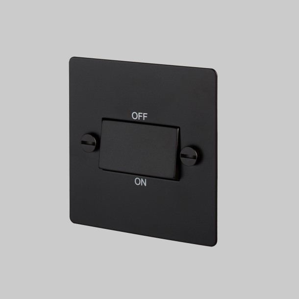 Triple Pole Fan Switch - Black - Black interior