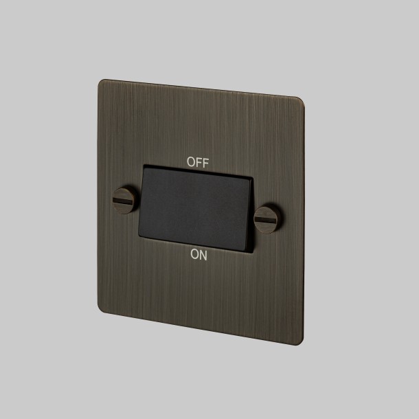Triple Pole Fan Switch - Smoke - Black interior