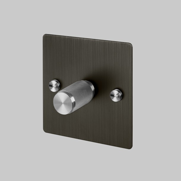 1G Dimmer 120W Smoked Bronze Steel Detail [EL141P]