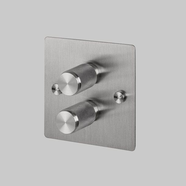2G Dimmer 120W Steel Steel Detail [EL211P]