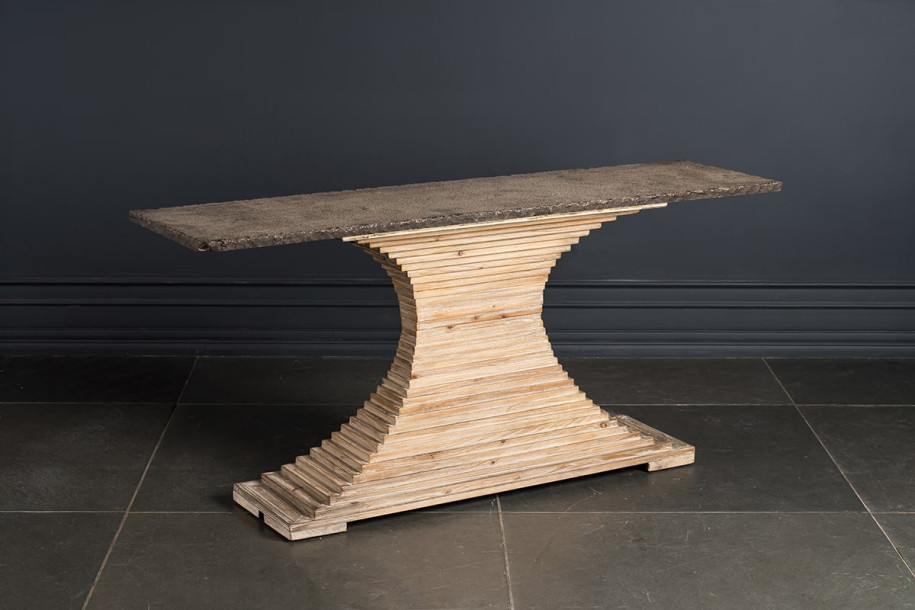 Gobi Console Table With Stone Top