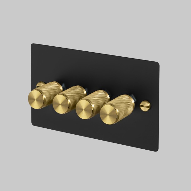 4G Dimmer 120W Black Brass Detail [EL820P]