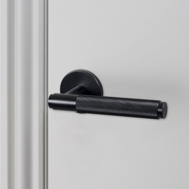 Door Handle set Cross Black