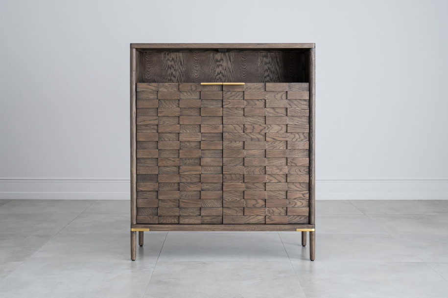 Textures Bar Cabinet with 2 Doors