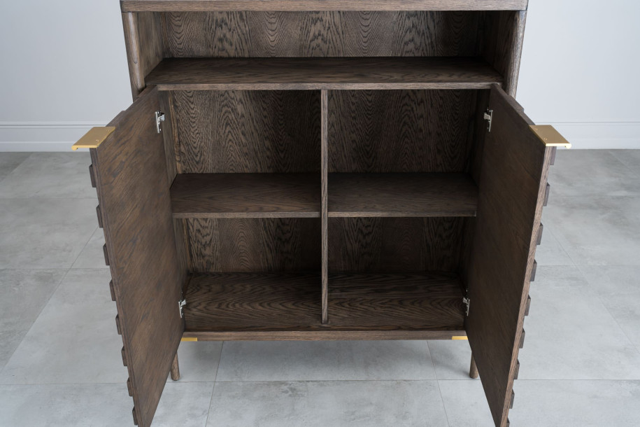 Textures Bar Cabinet with 2 Doors